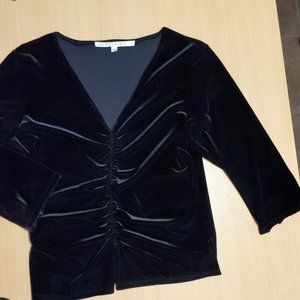 Studio M Black Velvet Top